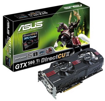 ASUS GTX 560 Ti DirectCU II with 448 CUDA cores
